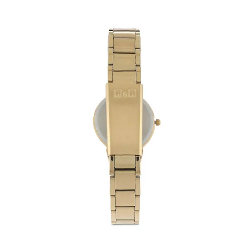 Q&Q Gold Dial Quartz Ladies Watch- QA39J003Y